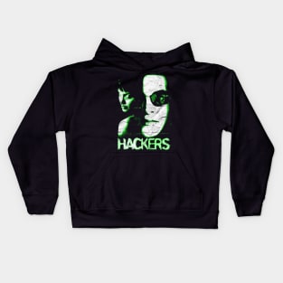 Hackers poster Shirt - Night Vision Kids Hoodie